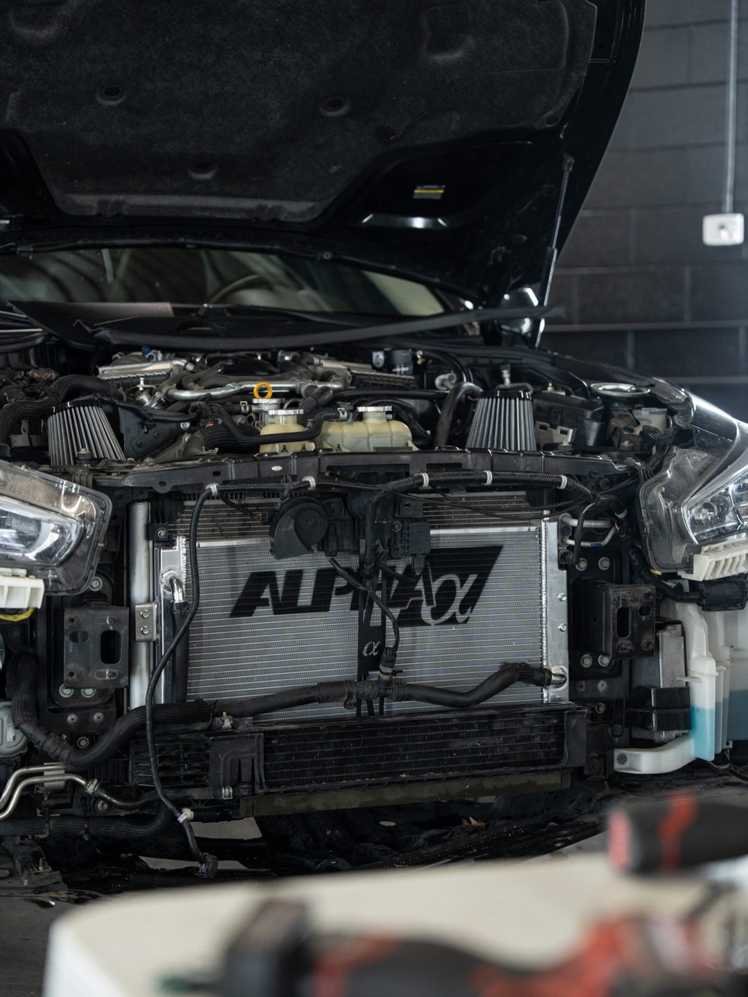 Infiniti Q50: Heat exchanger, intakes & downpipes at Woks Detailing